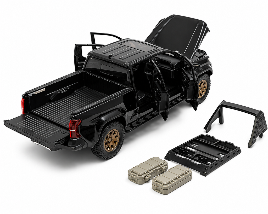 2024 Toyota Tacoma Trailhunter Black 1:24 Diecast
