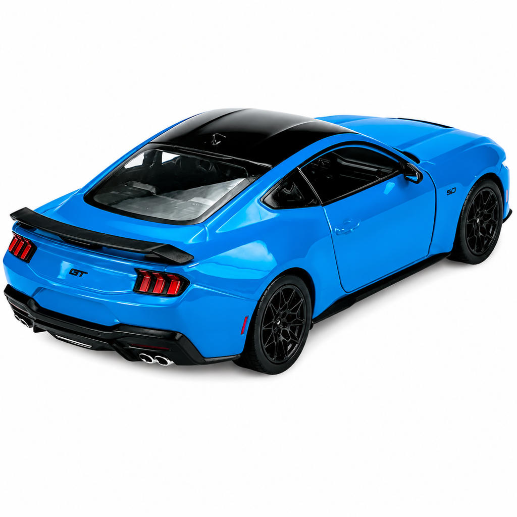 2024 Ford Mustang GT Blue 1:24 Diecast Model Car