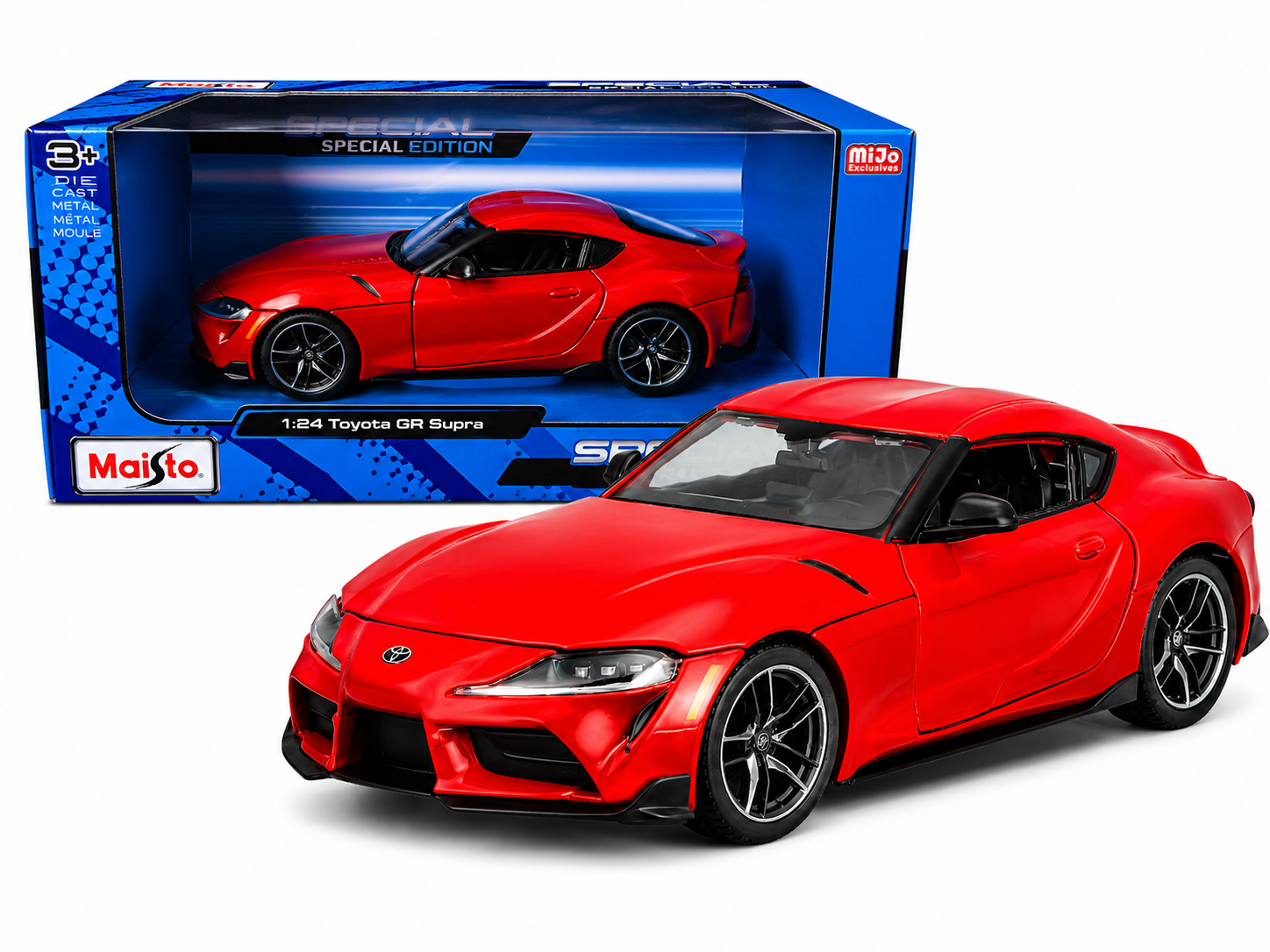 Maisto 1:24 Toyota GR Supra Red Special Edition Diecast Model