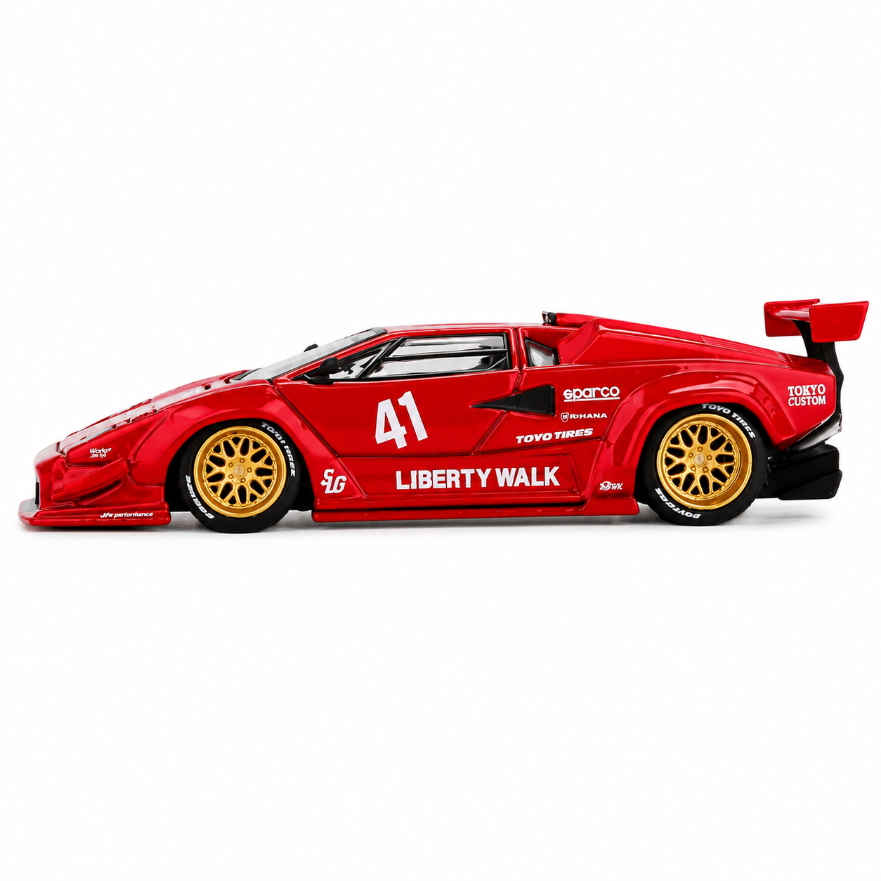 Mini GT Lamborghini Countach LB-WORKS #41 1:64 Red Collector Car
