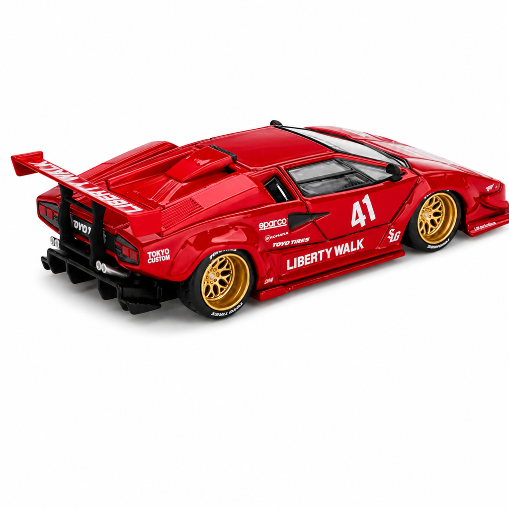 Mini GT Lamborghini Countach LB-WORKS #41 1:64 Red Collector Car