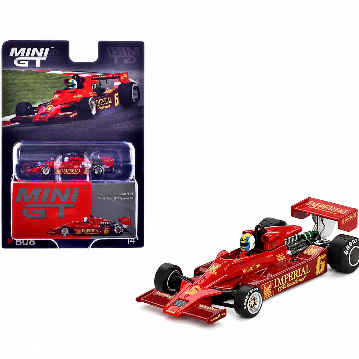 MINI GT Lotus 78 #6 Gunnar Nilsson 1977 Japanese GP 1:64 Diecast Car