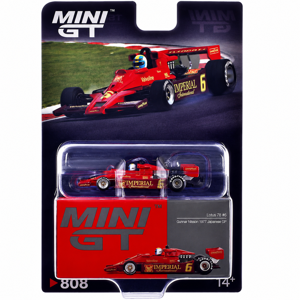 MINI GT Lotus 78 #6 Gunnar Nilsson 1977 Japanese GP 1:64 Diecast Car
