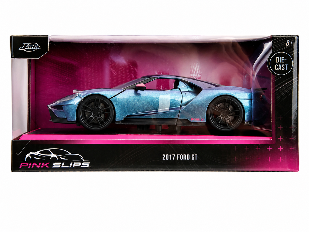Jada Pink Slips 2017 Ford GT 1:24 Diecast Model Car Purple Blue