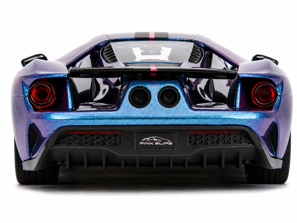 Jada Pink Slips 2017 Ford GT 1:24 Diecast Model Car Purple Blue