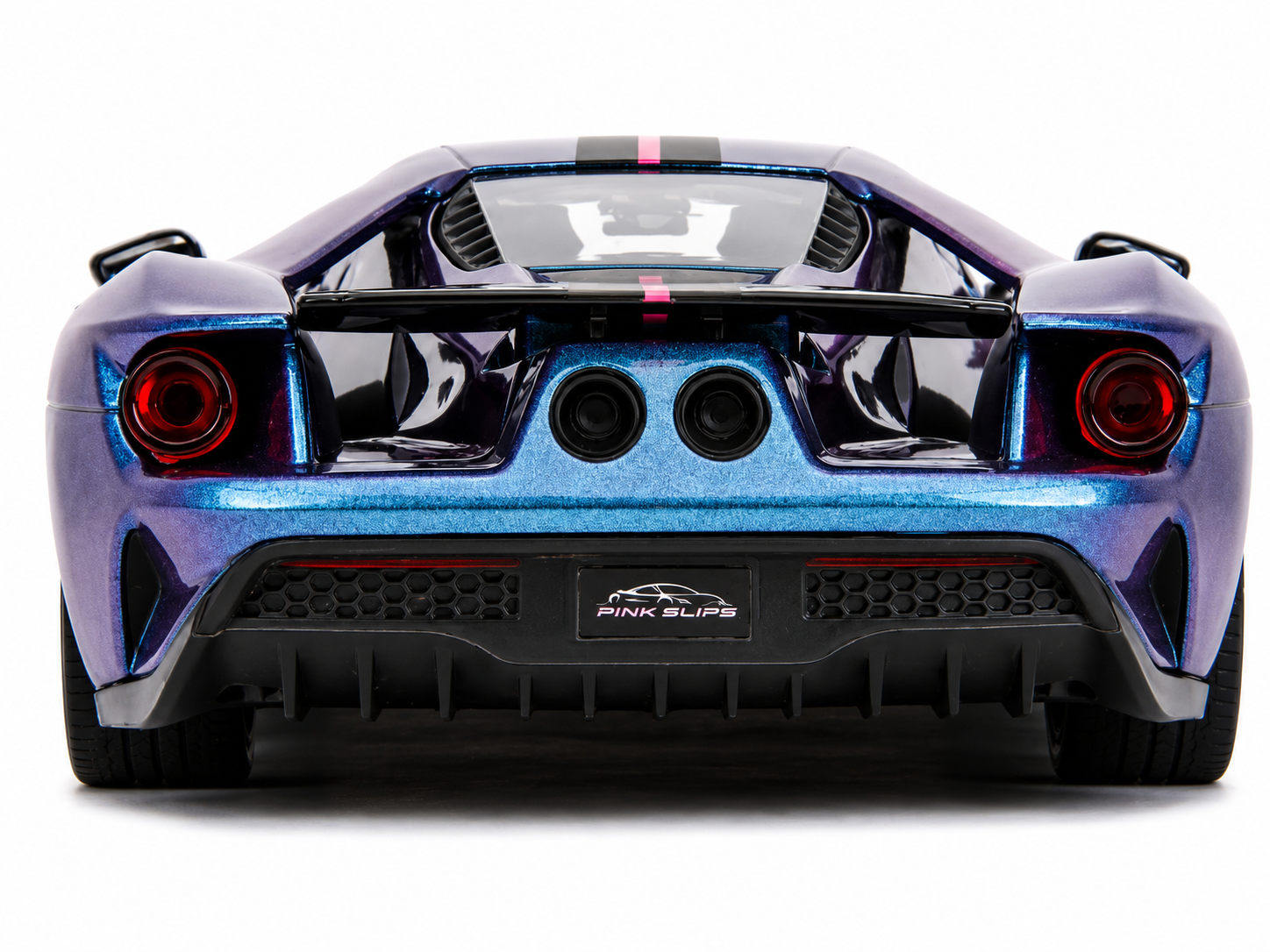 Jada Pink Slips 2017 Ford GT 1:24 Diecast Model Car Purple Blue