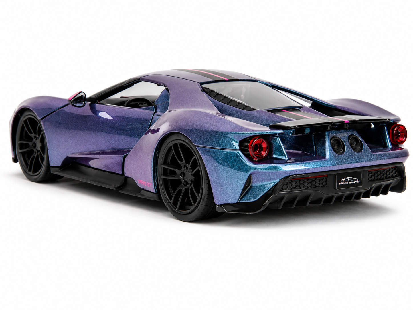 Jada Pink Slips 2017 Ford GT 1:24 Diecast Model Car Purple Blue
