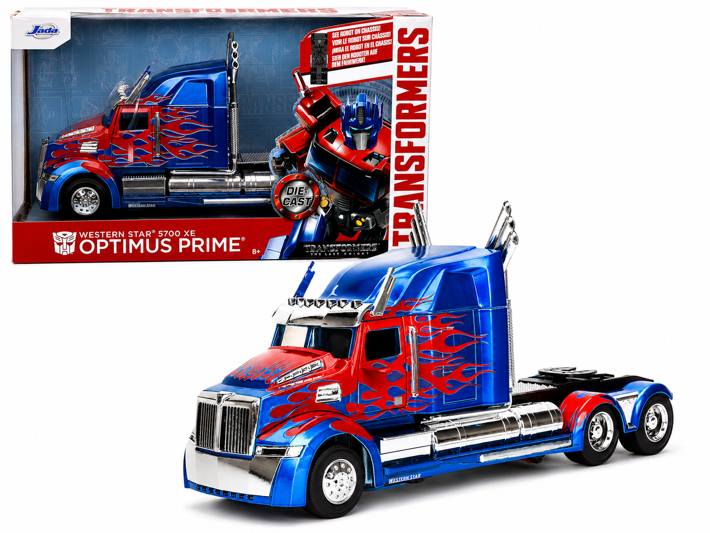 Jada 1:24 Optimus Prime Western Star 5700 XE Diecast Truck