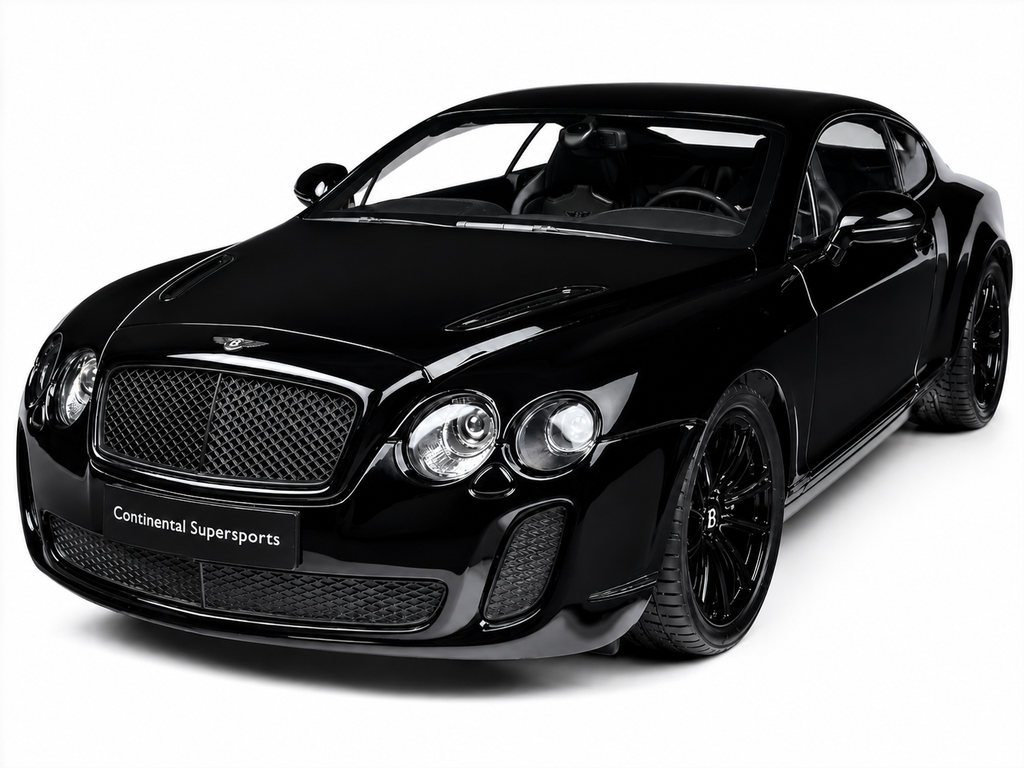 Welly Bentley Continental Supersports Black 1:18 Diecast Model Car