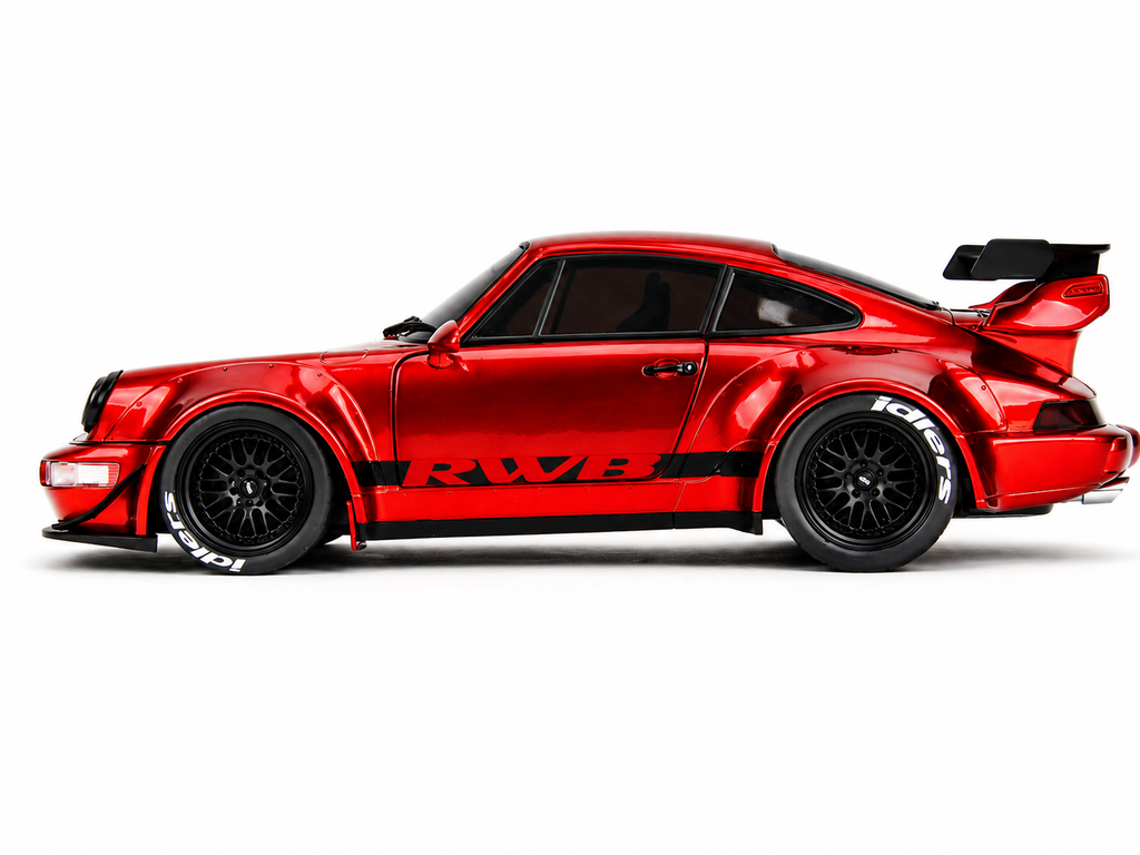 Jada Toys Pink Slips Porsche 911 RWB Rauh-Welt Begriff Red 1:18 Diecast Model Car