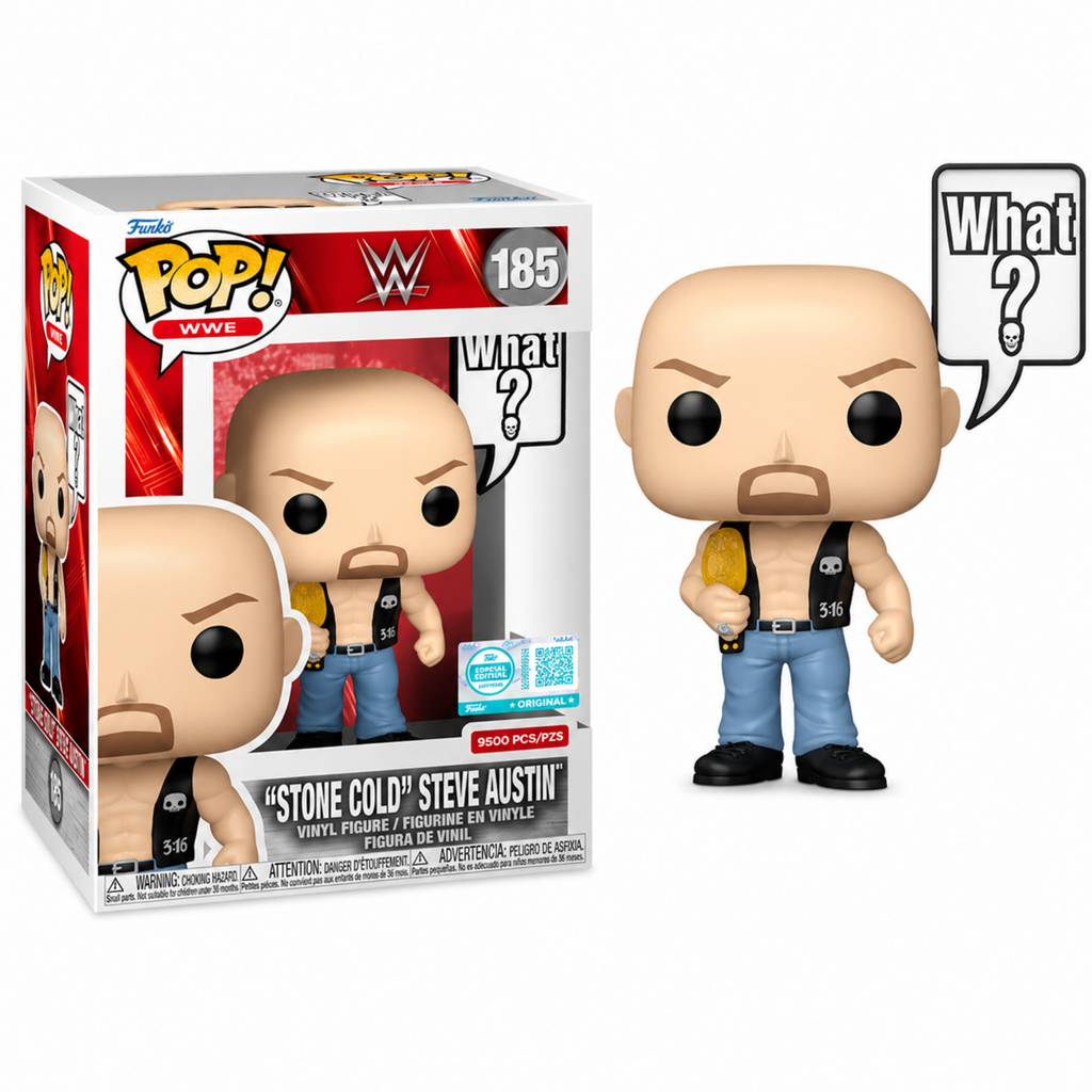 Funko Pop! WWE Stone Cold Steve Austin #185 Exclusive Vinyl Figure