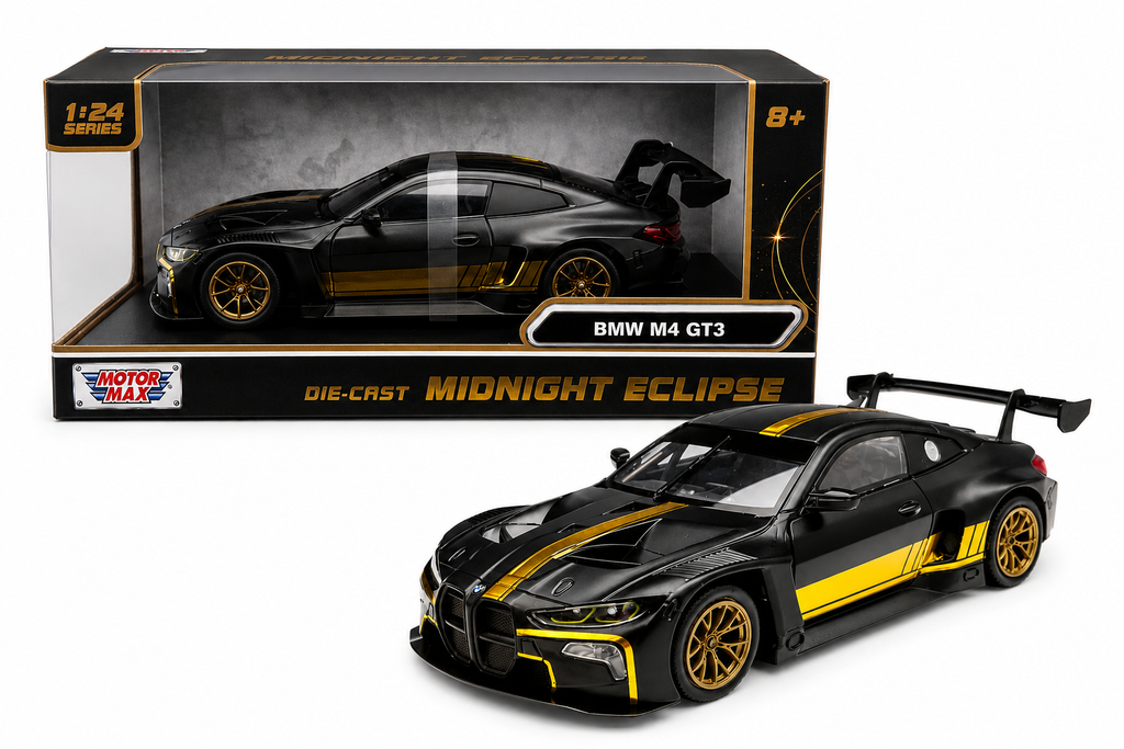Motor Max BMW M4 GT3 Midnight Eclipse 1:24 Diecast Model Car