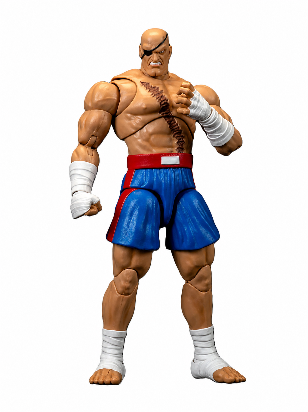 Jada Toys Street Fighter II Sagat 6" Collectible Action Figure with Accessories