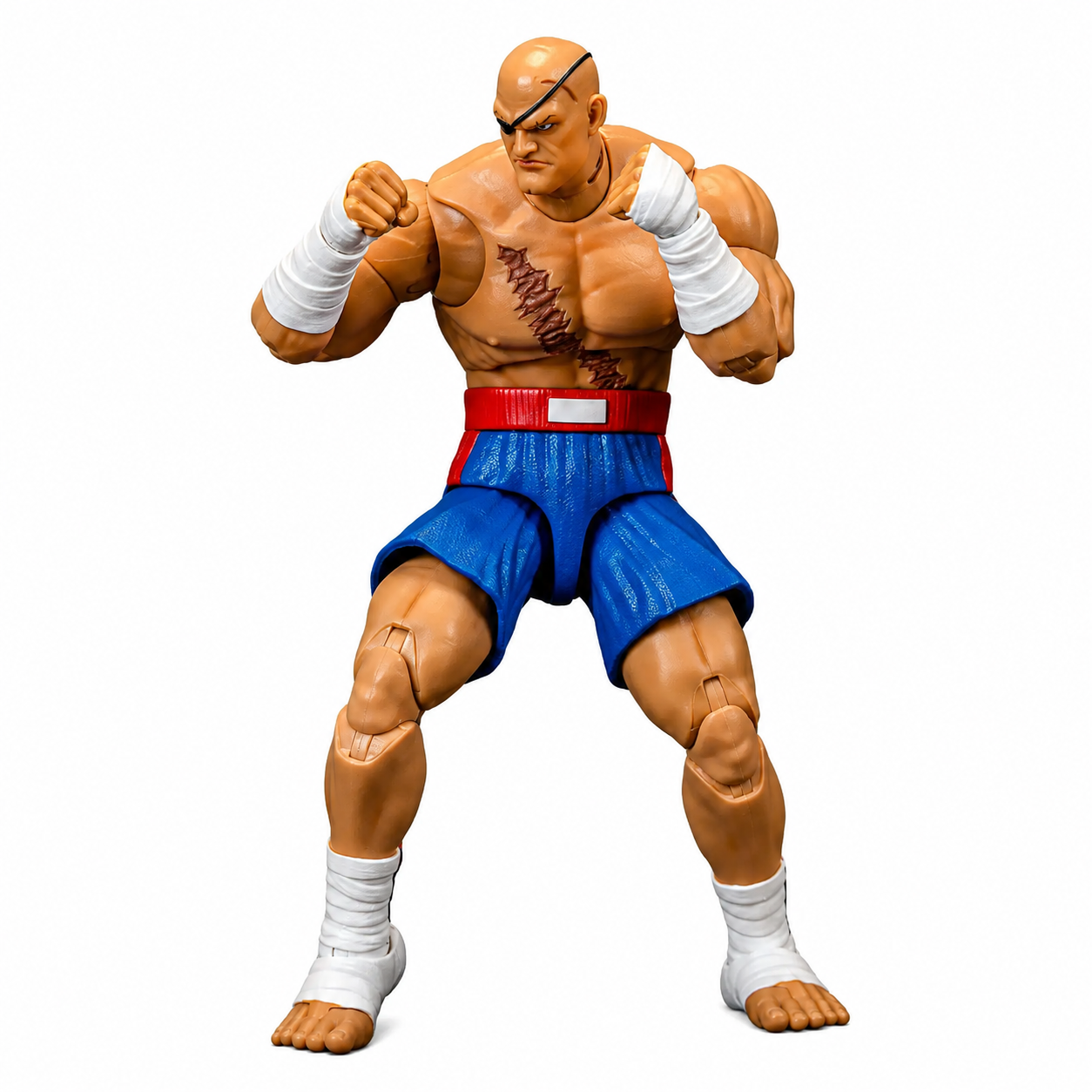 Jada Toys Street Fighter II Sagat 6" Collectible Action Figure with Accessories