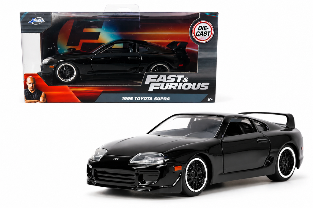 Jada Fast & Furious 1995 Toyota Supra Black 1:32 Diecast Car