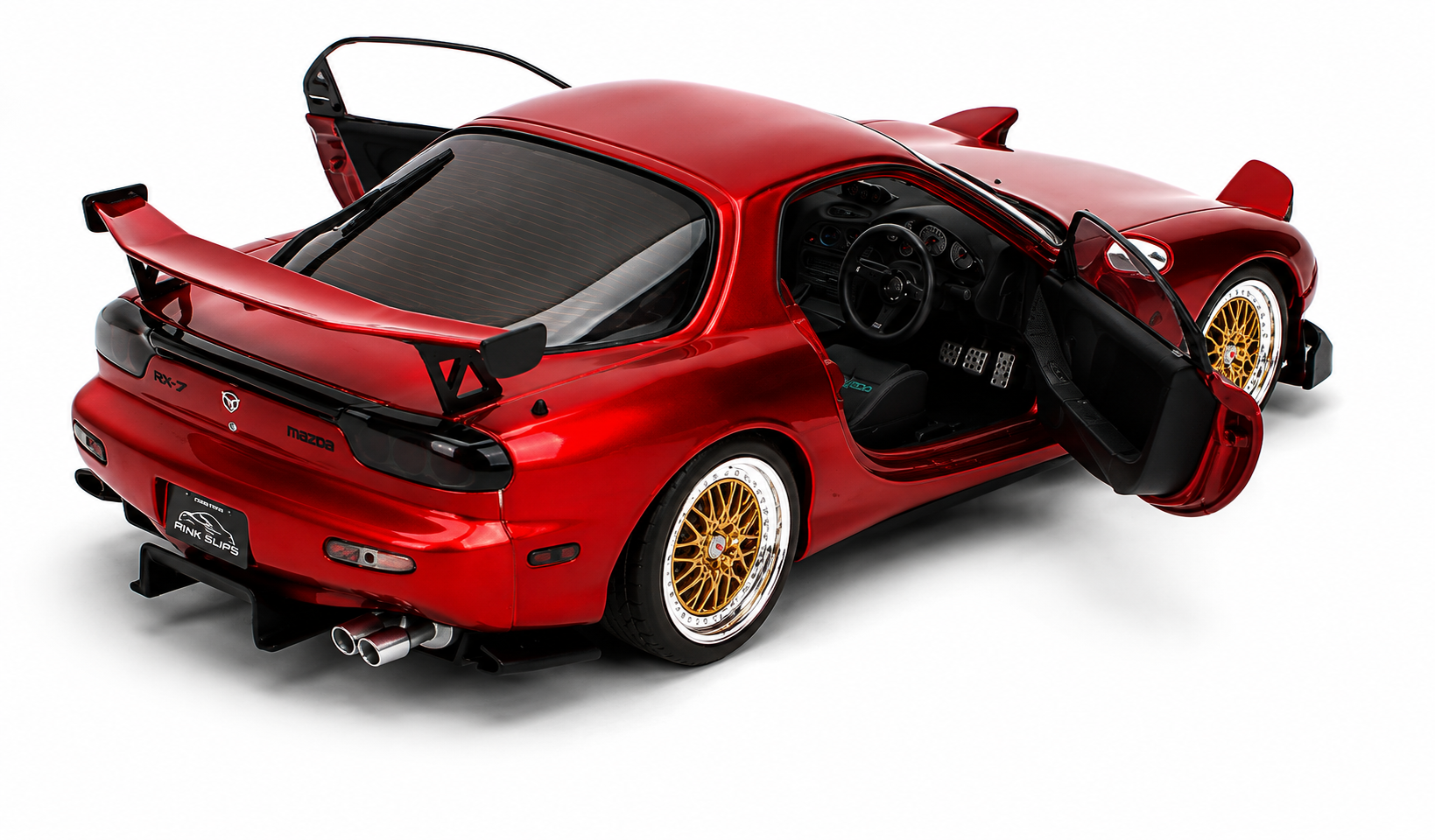 Jada Pink Slips Mazda RX-7 FD 1995 Red 1:18 Diecast Model Car