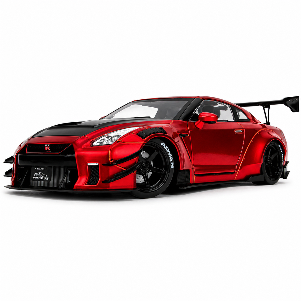 Jada Pink Slips Nissan GT-R R35 Liberty Walk 1:18 Diecast Model Car