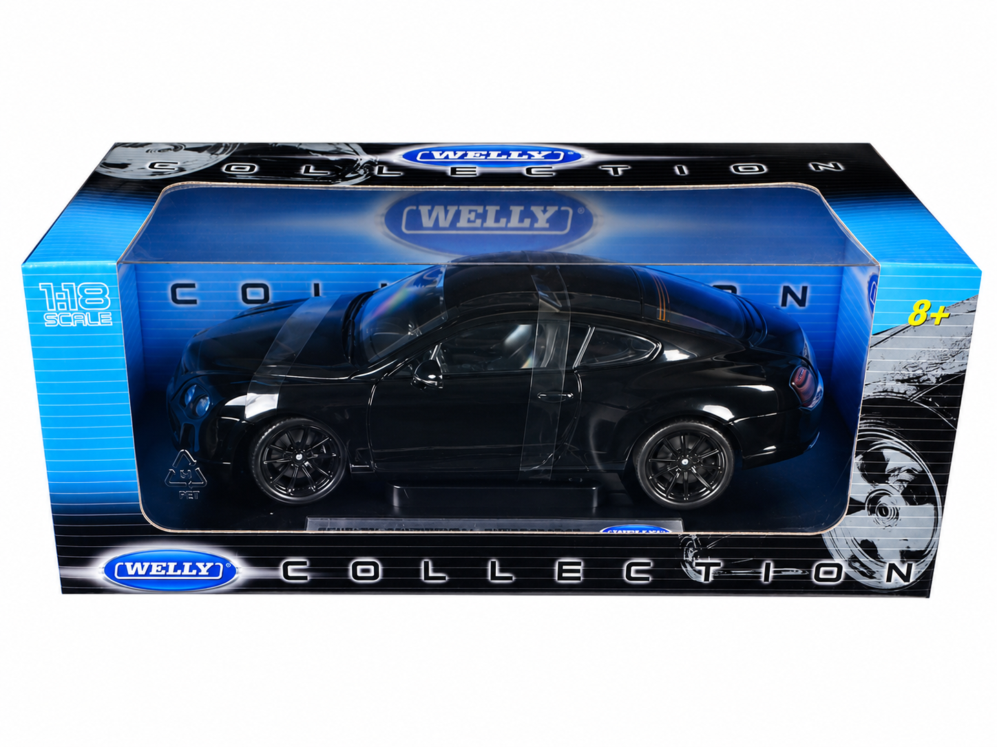 Welly Bentley Continental Supersports Black 1:18 Diecast Model Car