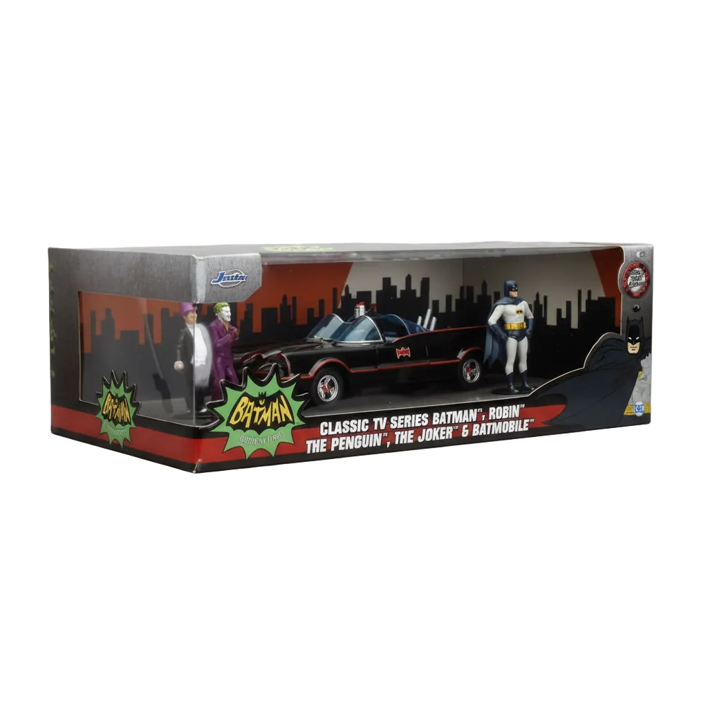 Jada Hollywood Rides Batmobile 1966 Batman 1:24 Collector Set