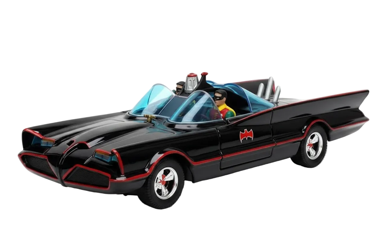 Jada Hollywood Rides Batmobile 1966 Batman 1:24 Collector Set